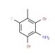 2,6-Dibromo-4-fluoro-3-methylaniline - chemical structure image