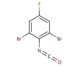 2,6-Dibromo-4-fluorophenyl isocyanate (CAS 76393-18-5) - chemical structure image