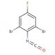 2,6-Dibromo-4-fluorophenyl isocyanate (CAS 76393-18-5) - chemical structure image