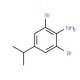 2,6-Dibromo-4-isopropylaniline (CAS 10546-65-3) - chemical structure image