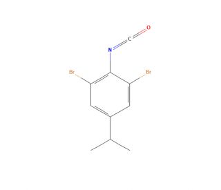 2,6-Dibromo-4-isopropylphenyl isocyanate (CAS 306935-84-2) - chemical structure image