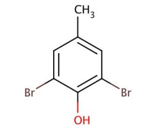 2,6-Dibromo-4-methylphenol (CAS 2432-14-6) - chemical structure image