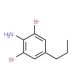 2,6-Dibromo-4-n-propylaniline (CAS 10546-64-2) - chemical structure image