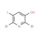 2,6-Dibromo-5-iodopyridin-3-ol (CAS 1105675-63-5) - chemical structure image