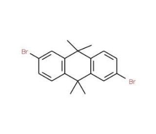 2,6-Dibromo-9,9,10,10-tetramethyl-9,10-dihydro-anthracene (CAS 886363-70-8) - chemical structure image