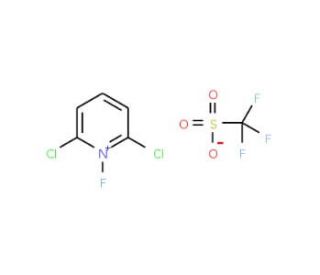 2,6-Dichloro-1-fluoropyridinium trifluoromethanesulfonate (CAS 130433-68-0) - chemical structure image