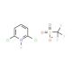 2,6-Dichloro-1-fluoropyridinium trifluoromethanesulfonate (CAS 130433-68-0) - chemical structure image