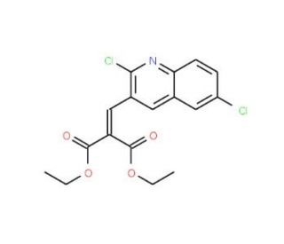 2,6-Dichloro-3-(2,2-diethoxycarbonyl)vinylquinoline (CAS 1031928-77-4) - chemical structure image