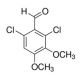 2,6-Dichloro-3,4-dimethoxybenzaldehyde (CAS 480439-30-3) - chemical structure image