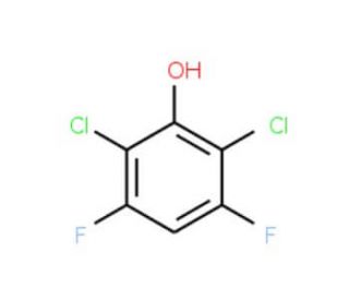 2,6-Dichloro-3,5-difluorophenol (CAS 63418-08-6) - chemical structure image