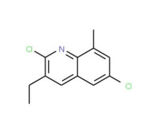 2,6-Dichloro-3-ethyl-8-methylquinoline (CAS 1031927-98-6) - chemical structure image