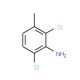 2,6-Dichloro-3-methylaniline 的分子结构, CAS编号: 64063-37-2 2,6-Dichloro-3-methylaniline (CAS 64063-37-2) - chemical structure image