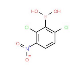 2,6-Dichloro-3-nitrophenylboronic acid (CAS 1072946-37-2) - chemical structure image