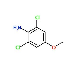 2,6-Dichloro-4-methoxyaniline (CAS 6480-66-6) - chemical structure image