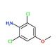 2,6-Dichloro-4-methoxyaniline (CAS 6480-66-6) - chemical structure image