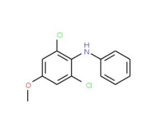 (2,6-Dichloro-4-methoxyphenyl)phenylamine (CAS 136099-56-4) - chemical structure image