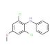 (2,6-Dichloro-4-methoxyphenyl)phenylamine (CAS 136099-56-4) - chemical structure image