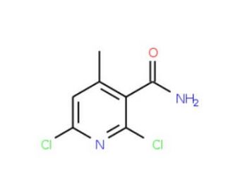 2,6-Dichloro-4-methylnicotinamide (CAS 38841-54-2) - chemical structure image