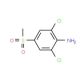 2,6-Dichloro-4-(methylsulfonyl)aniline (CAS 80866-96-2) - chemical structure image