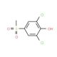 2,6-Dichloro-4-methylsulfonylphenol (CAS 20951-05-7) - chemical structure image