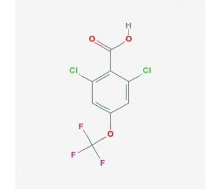 2,6-Dichloro-4-(trifluoromethoxy)benzoic acid (CAS 886502-90-5) - chemical structure image