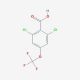 2,6-Dichloro-4-(trifluoromethoxy)benzoic acid (CAS 886502-90-5) - chemical structure image