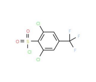 2,6-Dichloro-4-(trifluoromethyl)benzenesulfonyl chloride (CAS 175205-76-2) - chemical structure image