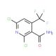 2,6-Dichloro-4-(trifluoromethyl)nicotinamide (CAS 158063-67-3) - chemical structure image