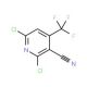 2,6-Dichloro-4-(trifluoromethyl)nicotinonitrile (CAS 13600-42-5) - chemical structure image