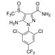 2,6-Dichloro-4-trifluoromethylphenyl)-3-carboxamido-4-trifluoromethylsulfinyl-5-aminopyrazole (CAS 205650-69-7) - chemical st