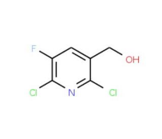 2,6-Dichloro-5-fluoro-3-(hydroxymethyl)pyridine - chemical structure image