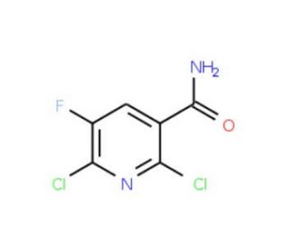 2,6-Dichloro-5-fluoronicotinamide (CAS 113237-20-0) - chemical structure image