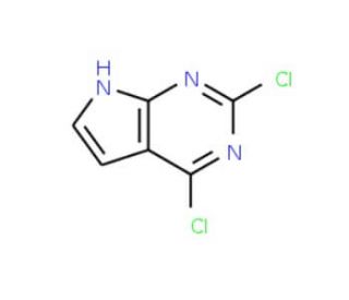 2,6-Dichloro-7-deazapurine (CAS 90213-66-4) - chemical structure image