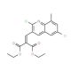 2,6-Dichloro-8-methyl-3-(2,2-diethoxycarbonyl)vinylquinoline (CAS 1031929-03-9) - chemical structure image