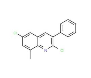 2,6-Dichloro-8-methyl-3-phenylquinoline (CAS 1031928-00-3) - chemical structure image