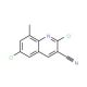 2,6-Dichloro-8-methylquinoline-3-carbonitrile (CAS 948291-60-9) - chemical structure image