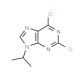 2,6-Dichloro-9-isopropylpurine (CAS 203436-45-7) - chemical structure image