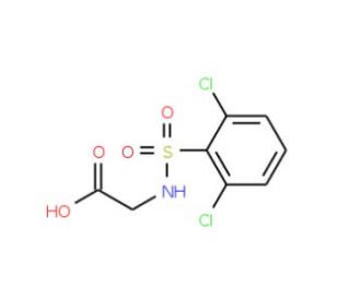 (2,6-Dichloro-benzenesulfonylamino)-acetic acid (CAS 19818-06-5) - chemical structure image