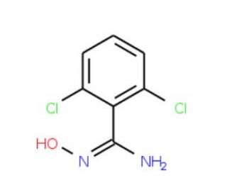 2,6-dichloro-N′-hydroxybenzenecarboximidamide (CAS 23505-21-7) - chemical structure image