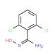 2,6-dichloro-N'-hydroxybenzenecarboximidamide 的分子结构, CAS编号: 23505-21-7 2,6-dichloro-N′-hydroxybenzenecarboximidamide (CAS 23505-21-7) - chemical structure image