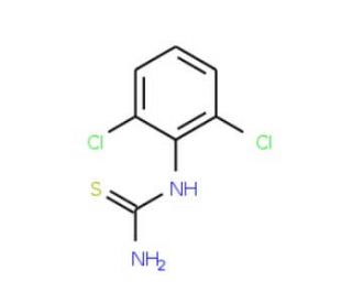 2,6-Dichlorophenylthiourea (CAS 6590-91-6) - chemical structure image