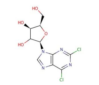 2,6-Dichloropurine-9-&beta;-D-riboside (CAS 13276-52-3) - chemical structure image