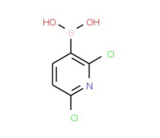 2,6-Dichloropyridine-3-boronic acid (CAS 148493-34-9) - chemical structure image