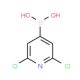 2,6-Dichloropyridine-4-boronic acid (CAS 1072951-54-2) - chemical structure image