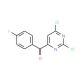 (2,6-Dichloropyrimidin-4-yl)-(4-fluorophenyl)methanone (CAS 1099597-81-5) - chemical structure image