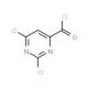 2,6-dichloropyrimidine-4-carbonyl chloride (CAS 26830-94-4) - chemical structure image
