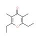 2,6-Diethyl-3,5-dimethyl-4H-pyran-4-one (CAS 1202-10-4) - chemical structure image