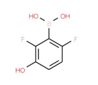2,6-Difluoro-3-hydroxyphenylboronic acid (CAS 957065-86-0) - chemical structure image