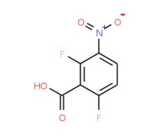 2,6-Difluoro-3-nitrobenzoic acid (CAS 83141-10-0) - chemical structure image