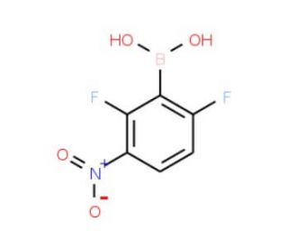 2,6-Difluoro-3-nitrophenylboronic acid (CAS 1150114-28-5) - chemical structure image
